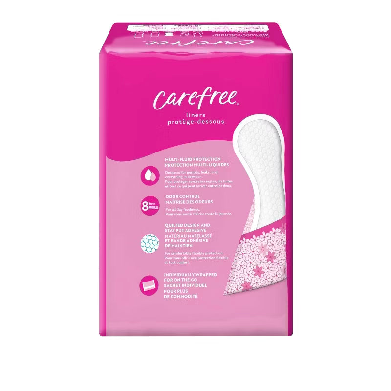 Carefree Wrapped Unscented Panty Liners To Go Regular 54ct