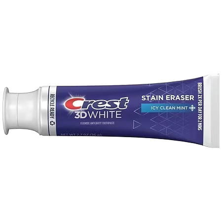 Crest 3D White Stain Eraser Icy Clean Mint 2.7oz