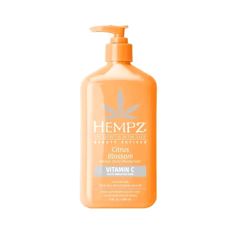 Loción corporal con vitamina C y aroma a flor de cítricos de Hempz, 17 oz