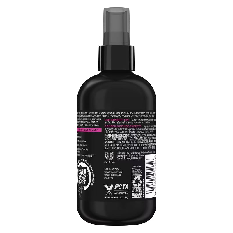 Tresemme One Step 5-in-1 Volumizing Hair Styling Mist For Fine Hair - 8 fl oz