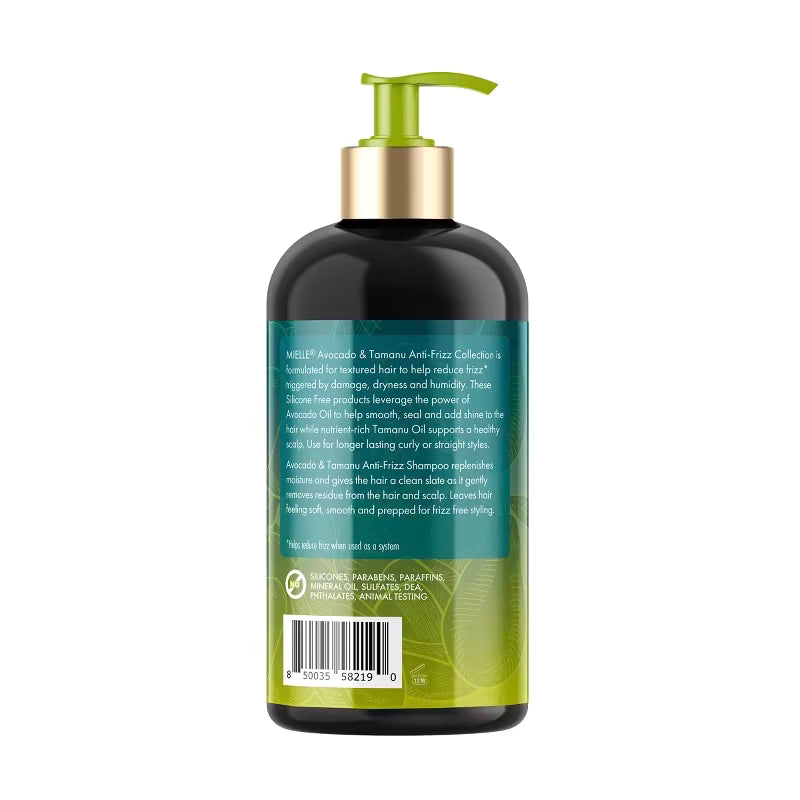 Mielle Organics Avocado & Tamanu Anti-Frizz Shampoo - 12 fl oz