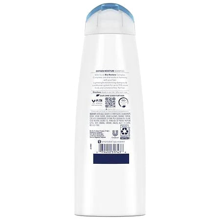 Dove Oxygen Moisture Shampoo 12oz