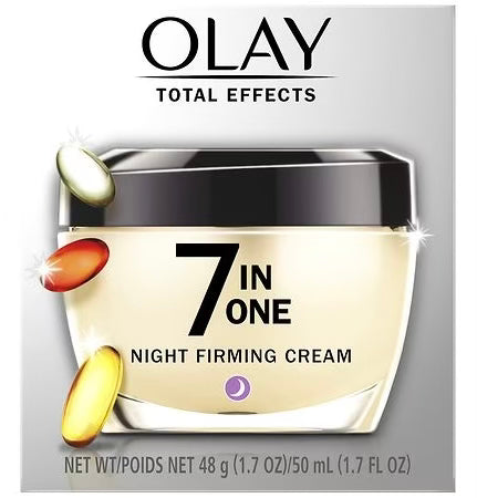 Olay Total Effects Anti-Aging Night Firming Cream, Face Moisturizer 1.7 oz