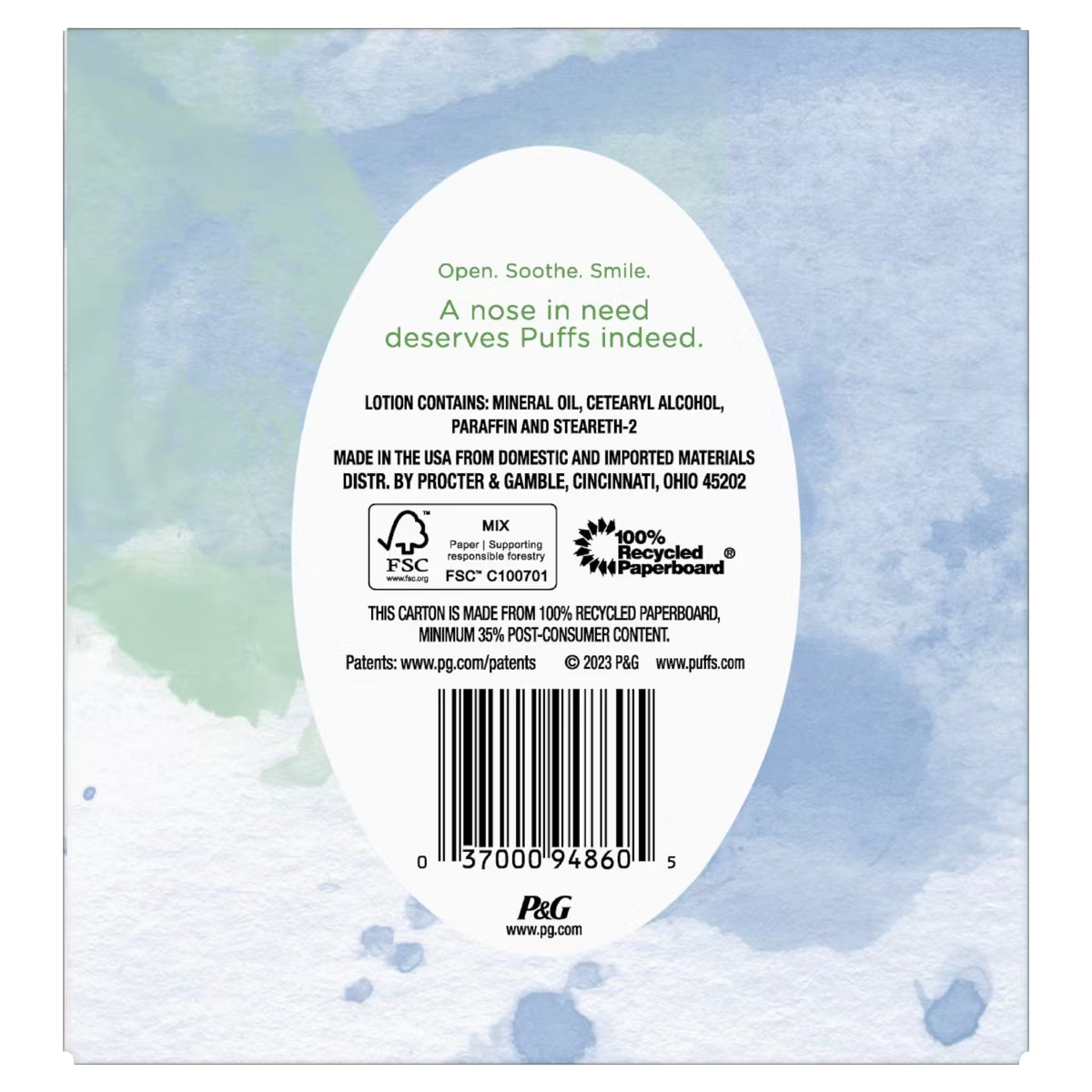 Puffs Plus Lotion Gentle & Soothing Facial Tissue Cube 72ct