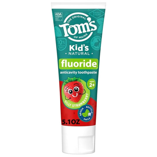 Tom's of Maine Children's Fluoride Toothpaste, Silly Strawberry 5.1oz