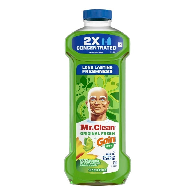 Limpiador multisuperficies concentrado 2X de Mr. Clean con aroma original Gain, 23 fl oz