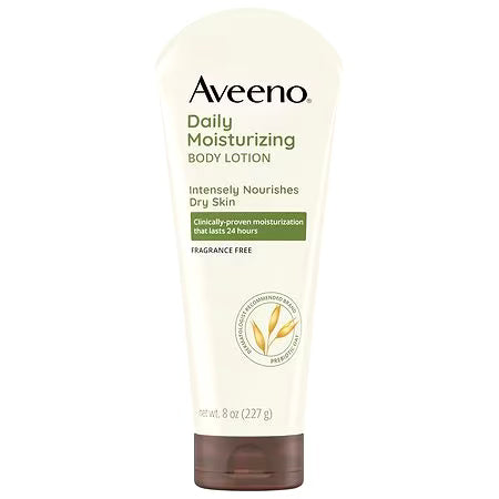 Aveeno Daily Moisturizing Lotion with Oat for Dry Skin Fragrance Free 8.0 oz