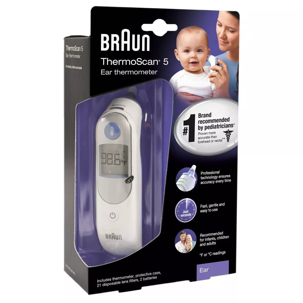 採用 ExacTemp 技術的 Braun Thermoscan 耳溫計