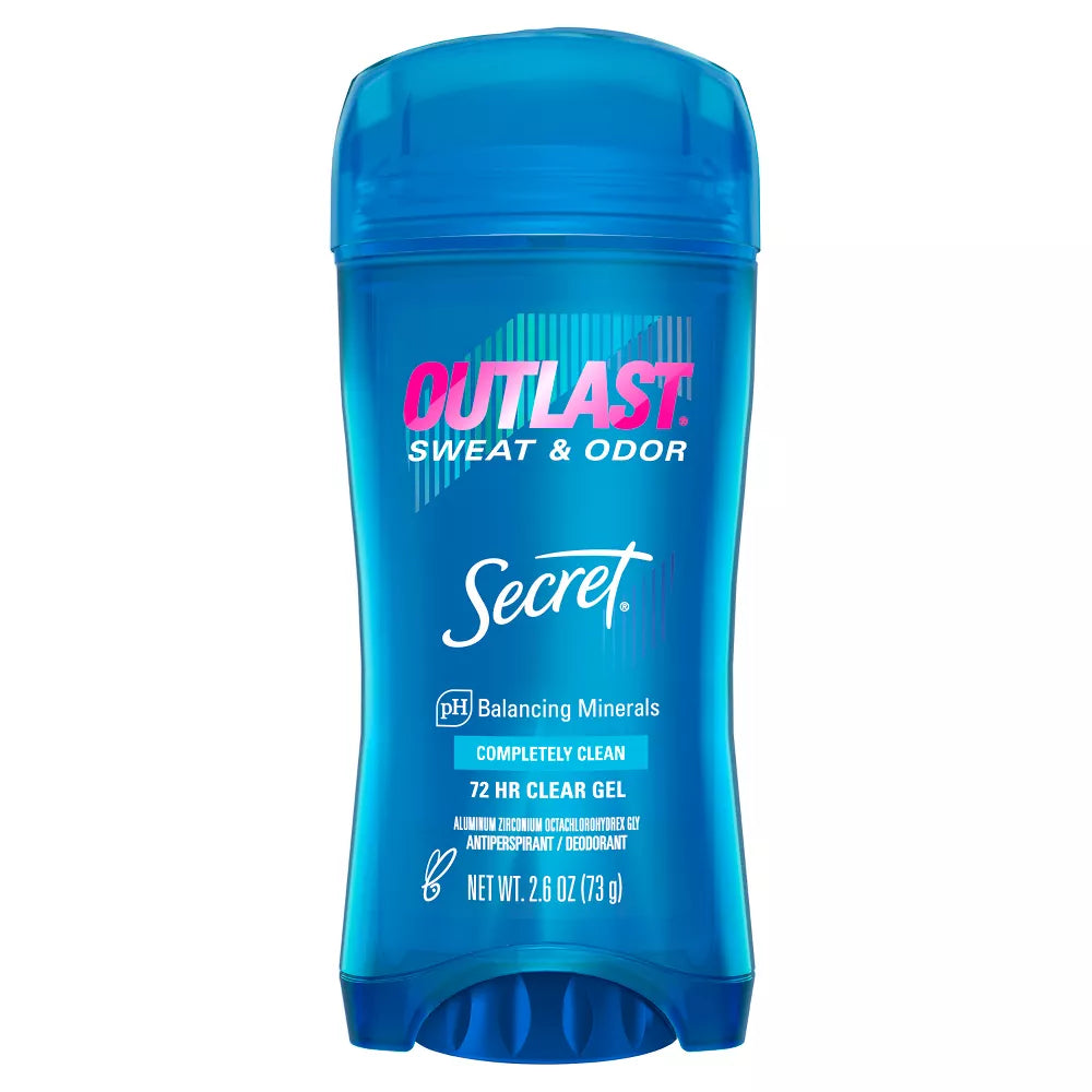 Secret Outlast Completely Clean Clear Gel Antiperspirant 2.6oz