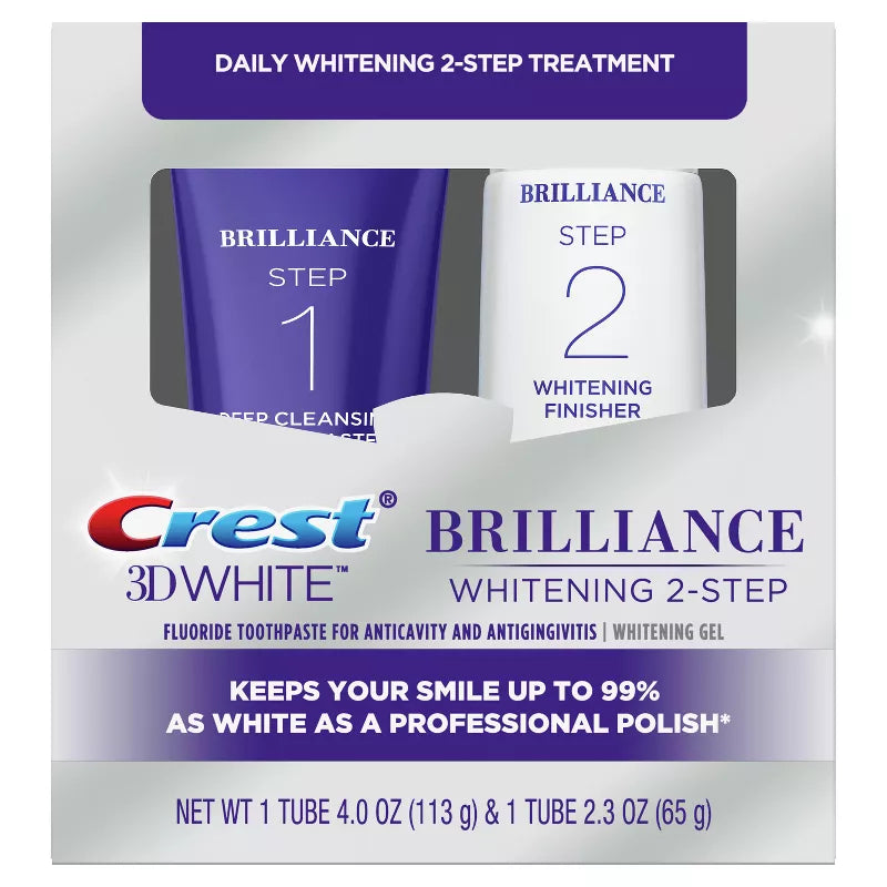 佳潔士 3D White Brilliance 美白兩步驟牙膏