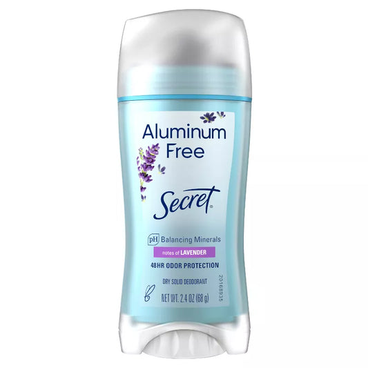 Desodorante secreto sin aluminio para mujer - Lavanda - 2,4 oz