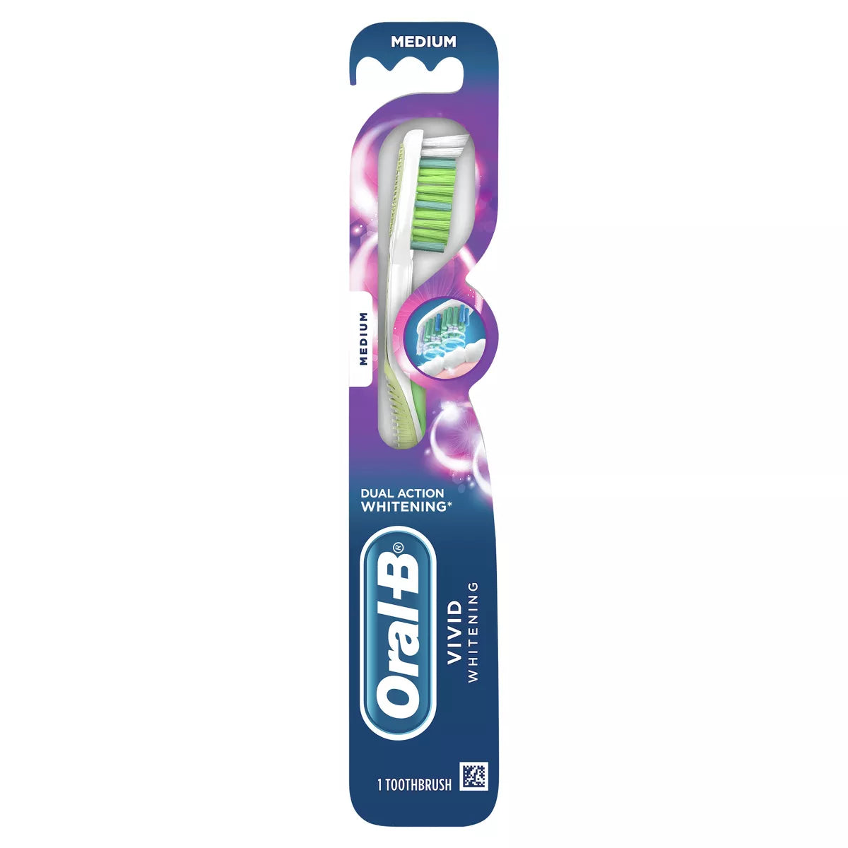 Cepillo de dientes blanqueador Oral-B Vivid de tamaño mediano***