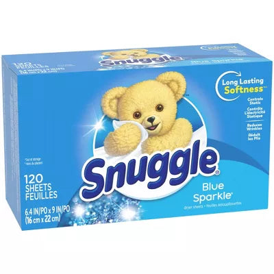 Snuggle Blue Sparkle Fresh Scent Dryer Sheets 120ct