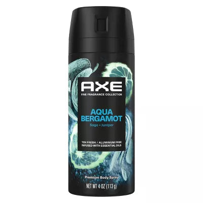 Axe Aqua Bergamot Aluminum-Free Premium Body Spray - Sage + Juniper 4oz