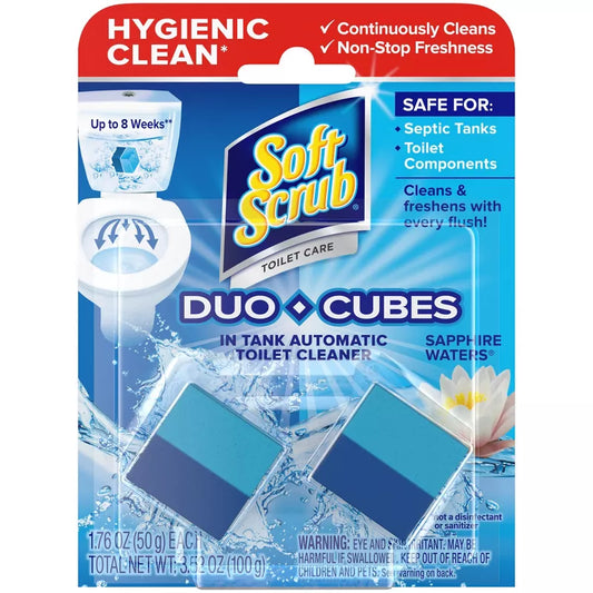 Cubos dúo de agua de zafiro Soft Scrub - 2 unidades