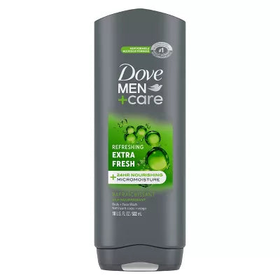 Dove Men+Care 超清新微保濕沐浴乳 18 液量盎司