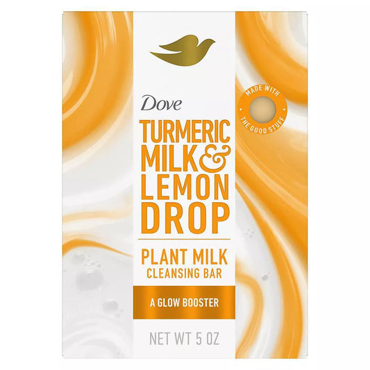 Dove Plant Milk Cleansing Bar Soap - Turmeric & Lemon - 5oz