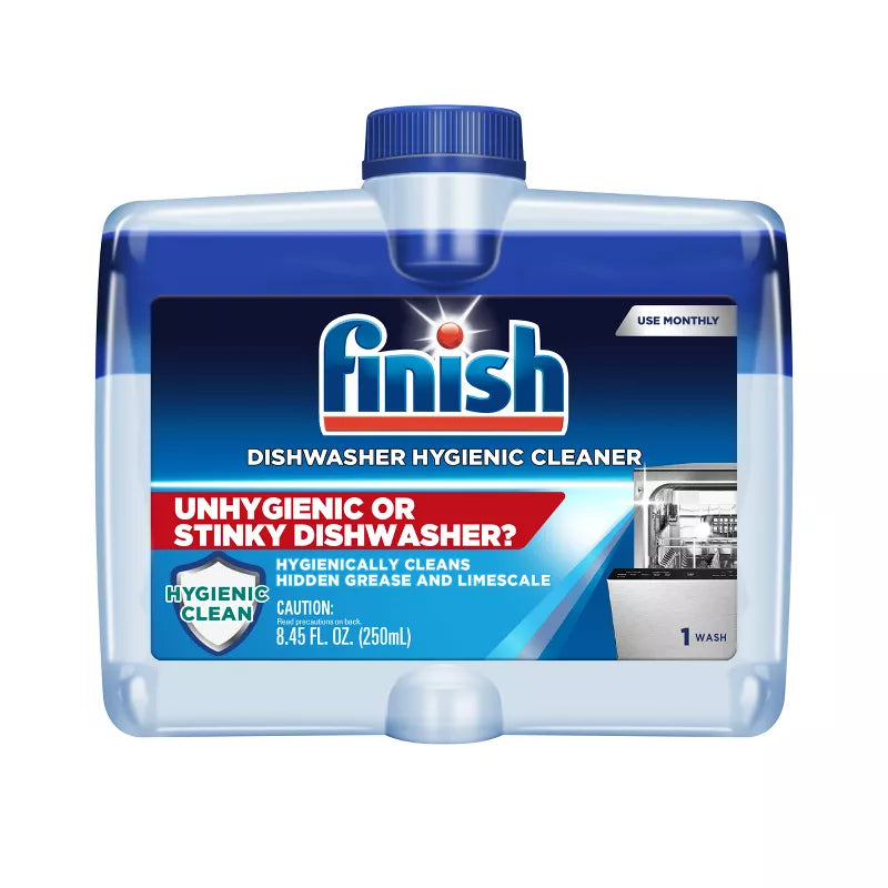 Finish Fight Grease and Limescale Liquid Dishwasher Hygienic Cleaner - 8.45 fl oz