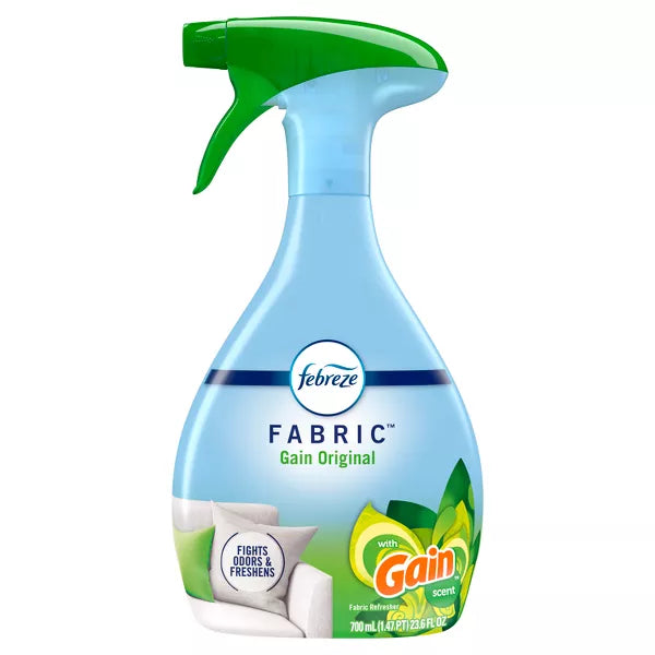 Febreze Renovador de telas que combate los olores con Gain, original, 23,6 fl oz