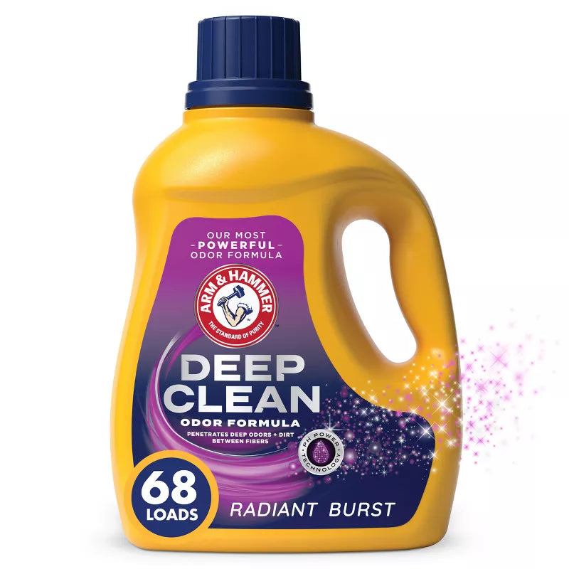 Detergente líquido para ropa Arm &amp; Hammer Deep Clean Odor Formula - 102 fl oz