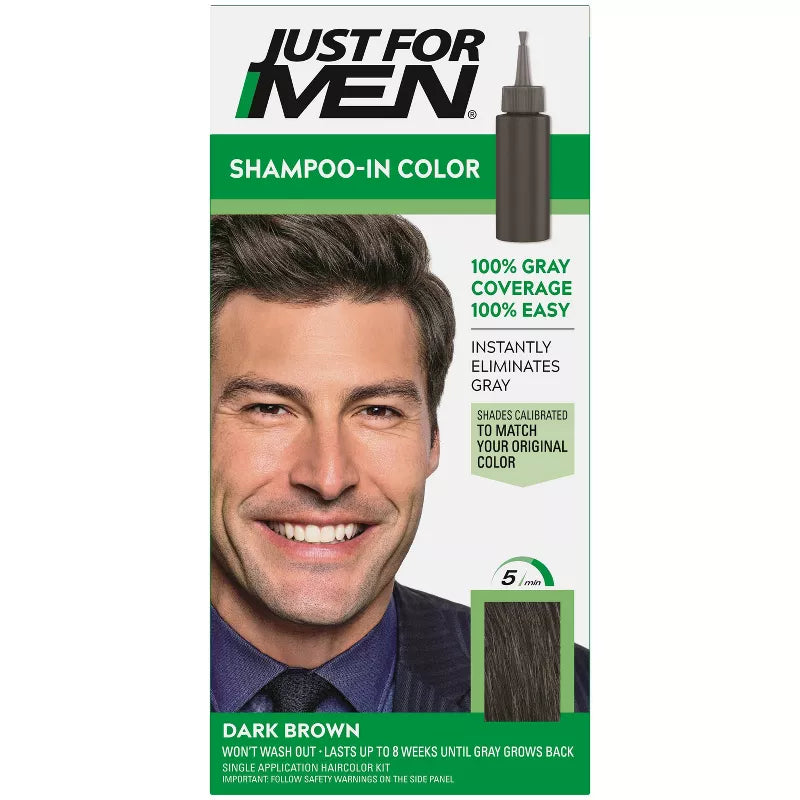 Just For Men Shampoo-In Color Dark Brown***