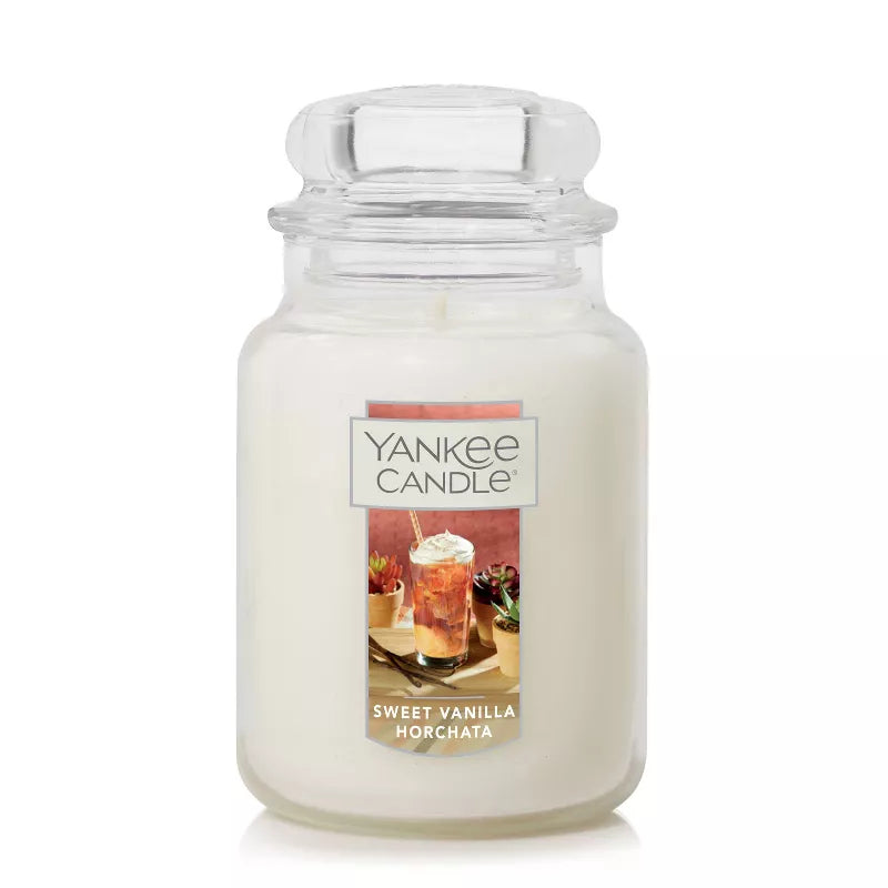 Frasco grande de horchata dulce de vainilla Under the Desert Sun de 22 oz - Yankee Candle