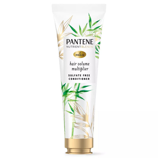 Pantene Nutrient Blends Silicone Free Bamboo Conditioner, Volume Multiplier for Fine Thin Hair - 8.0 fl oz