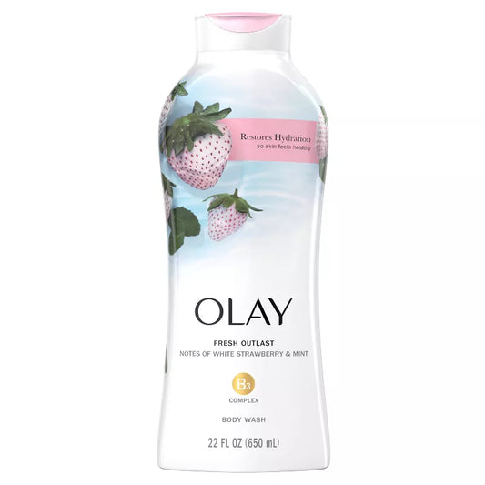 Olay Fresh Outlast Body Wash White Strawberry & Mint - 22 fl oz