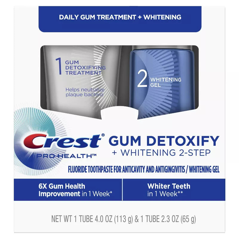 Crest Pro-Health Gum Detoxify+Whitening 2 Step Toothpaste***