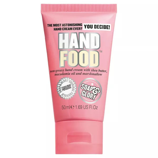 Crema hidratante para manos Soap &amp; Glory Hand Food - Aroma rosa original - Tamaño de viaje - 1.69 fl oz