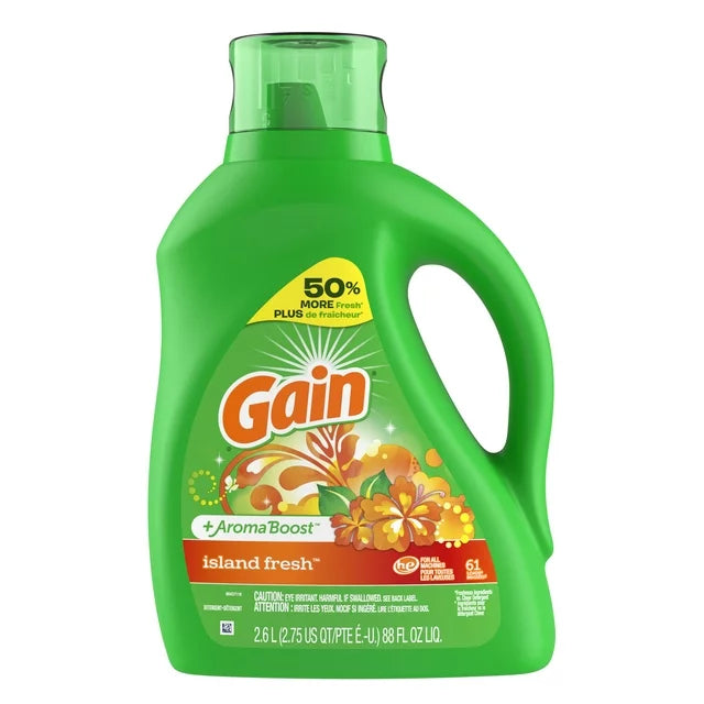 Gain Island Fresh Liquid Laundry Detergent 88oz