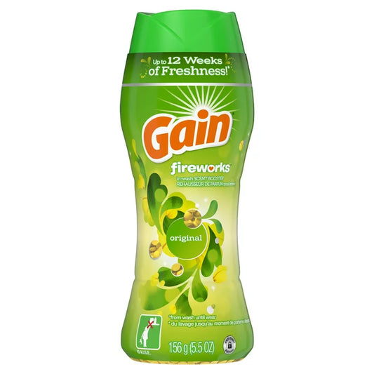 Gain Fireworks Laundry Original, In-Wash Scent Booster Beads, 5.7 oz