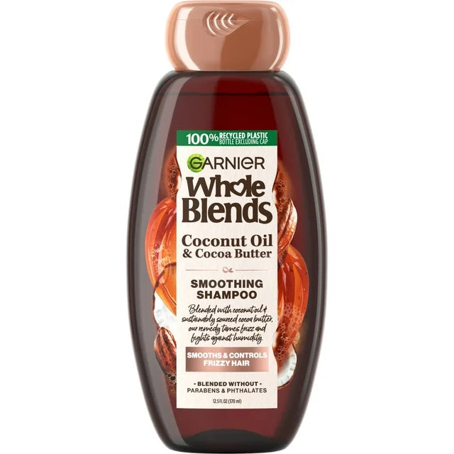 Champú nutritivo diario con control del frizz Whole Blends de Garnier, 12,5 onzas líquidas