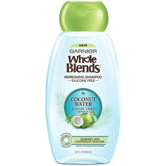 Garnier Whole Blends Refreshing Shampoo with Coconut Water and Aloe Vera, 12.5oz