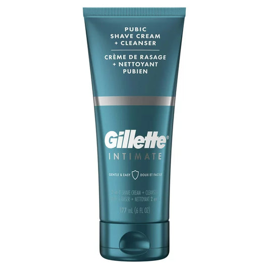 Crema y limpiador para el afeitado íntimo del pubis Gillette, 6 oz***