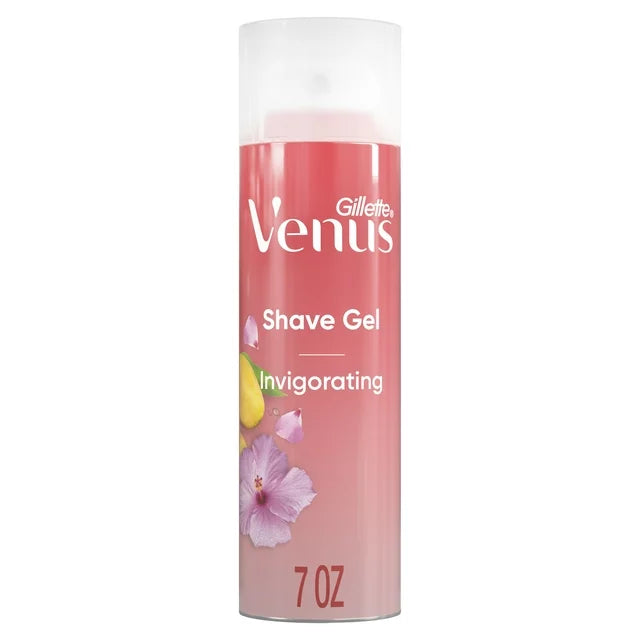 Gillette Venus Invigorating Mango &amp; Hibiscus Scented Shave Gel, Crema de afeitar para mujer, 7 oz 