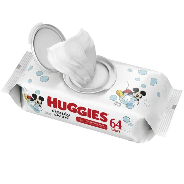 Toallitas Huggies Simply Clean, 64 unidades