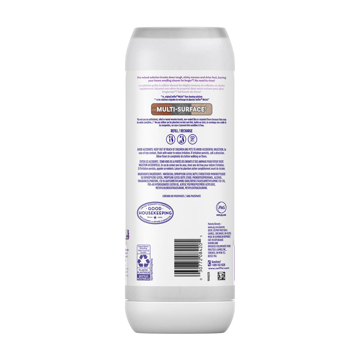 Swiffer Power Mop Refill Solution, Tile, Vinyl, Laminate, Wood, Floor Cleaner, Fresh, 25.3oz