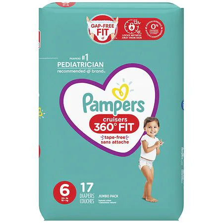 Bolsas para pañales Pampers Cruisers 360 Jumbo (haga clic para ver todas las opciones de tamaño)