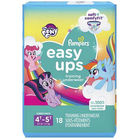 Pampers Easy Ups Training Underwear Girls Jumbo Bags