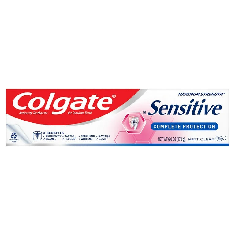 Colgate Sensitive Complete Protection Toothpaste, Mint, 6 oz Tube