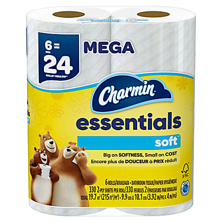 Charmin Essential 柔軟衛生紙 6=24 Mega