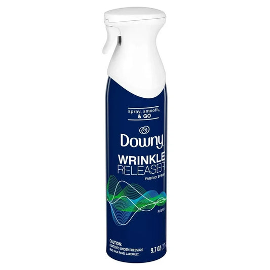 Spray refrescante y antiarrugas Downy Wrinkle Releaser, alternativa al almidón, aroma fresco, 9,7 oz