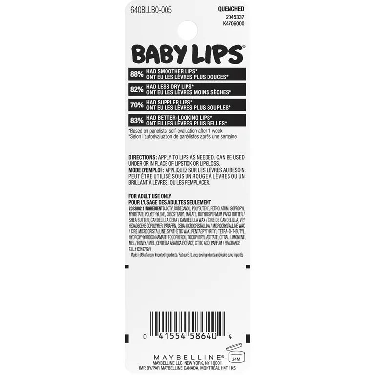 Bálsamo labial Baby Lips de Maybelline (haga clic para ver las opciones)