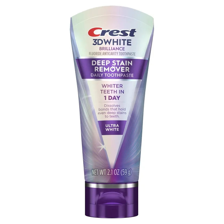 Crest 3DWhite Brilliance Deep Stain Remover Ultra White Toothpaste - 2.1oz