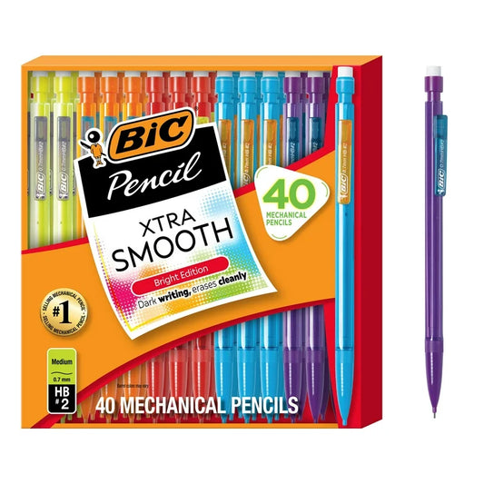 BIC Xtra Smooth Mechanical Pencil, 0.7 mm, 40 Count