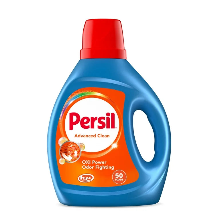 Persil Advanced Clean Liquid Laundry Detergent, Oxi + Odor, Original, 84 fl oz, 50 Loads