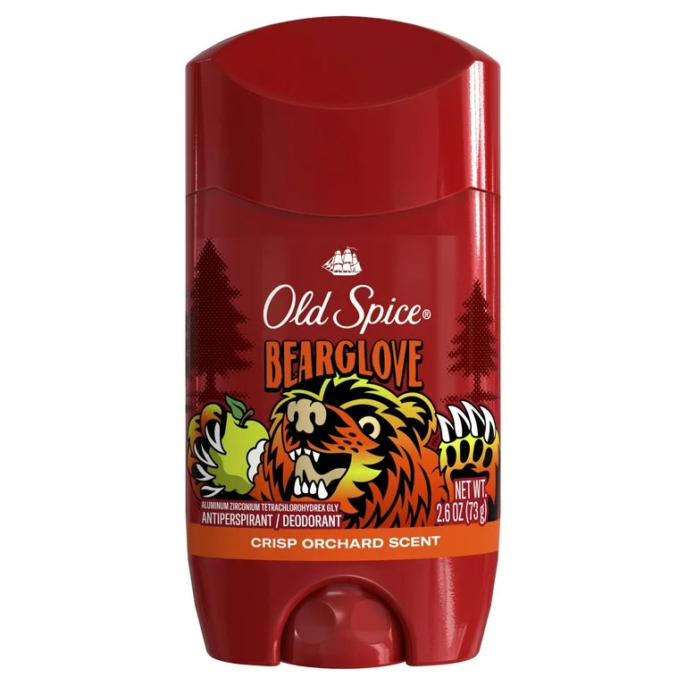 Old Spice Deodorant for Men, Invisible Solid, Antiperspirant Deodorant Stick for Men, Bearglove, 2.6 oz