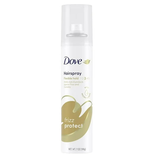 Laca para el cabello Dove Flexible Hold Frizz Protect, 7 oz