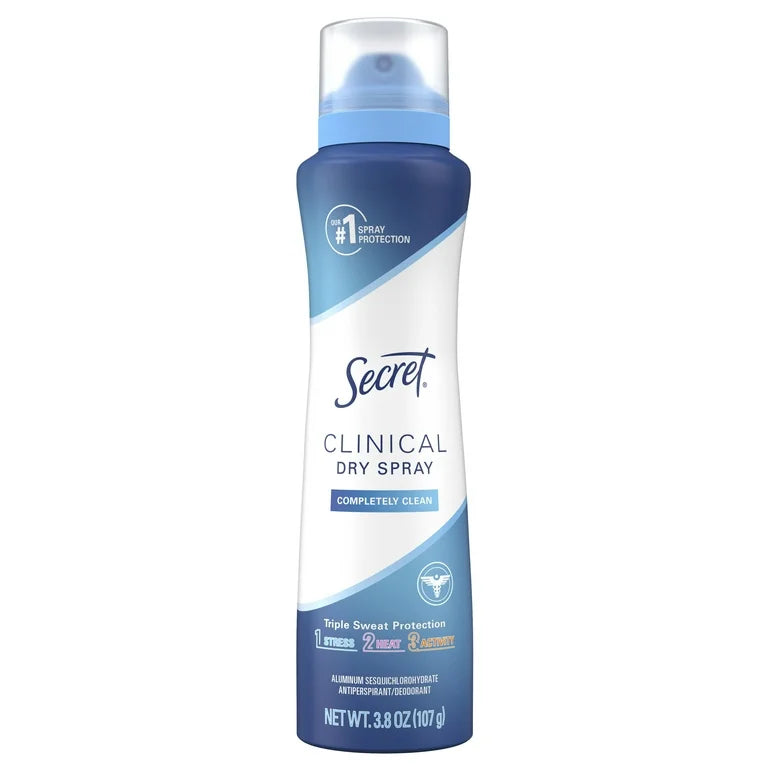 Secret Clinical Strength Dry Spray Antiperspirant & Deodorant for Women 3.8oz (click for scent options)